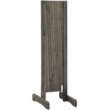 Vrtna rešetkasta ograda siva 150 x 80 cm od masivne jelovine | Eponuda.com