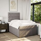vidaXL Box spring postelja z vzmetnico taupe 120x190 cm blago, (21305272) | Shoptok.si