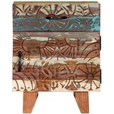  Ručno izrezbareni noćni ormarić od obnovljenog drva 40x30x50 cm | shoptok.hr