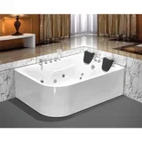 Hidromasažna kada 170X120 A006 ROMANSA LUX G LEVA SA GREJAČEM (hidro aero)