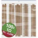22P061 komplet ugljenoslojnih otpora 1 Ω aksijalno ožičen 0.25 W 5 % 1 Set