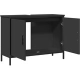 Ormarić za umivaonik crni 80 x 30 x 60 cm konstruirano drvo | shoptok.hr