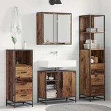 vidaXL Set namještaja za kupaonicu 3 pcs Staro drvo 65 x 33 x 60 cm Cijene