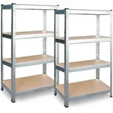 metalni stalci za pohranu, set od 2 komada, 174 x 80 x 40 cm, PL-701