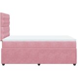 vidaXL Box spring postelja z vzmetnico roza 120x190 cm žamet, (21309066) | Shoptok.si