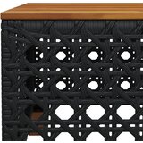  7-dijelni set vrtnih sofa od poliratana s jastucima crni Crna 55 x 55 x 36 cm | shoptok.hr
