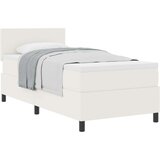  Krevet s podnicom s madracem krem 100x200 cm baršunasta tkanina | shoptok.hr