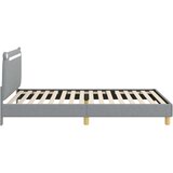 Krevet za djecu s uzglavljem Svjetlosiva 90 x 200 cm Tkanina | Eponuda.ba