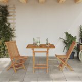  3-dijelni sklopivi vrtni bistro set od čvrstog drva akacije | shoptok.hr