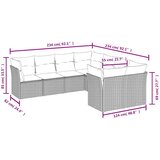  8-dijelni set vrtnih sofa od poliratana s jastucima bež | shoptok.hr