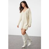 Trendyol Stone Plain Mini Knitwear Dress Cene