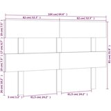  Uzglavlje za krevet sivo 164 x 3 x 81 cm od masivne borovine | shoptok.hr
