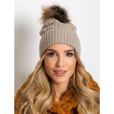 Wool Fashion Italia Cap-AT-CZ-173501.44-dark beige | Shoptok.si