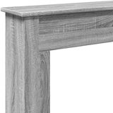 vidaXL Okvir za kamin siva sonoma 75x20x87,5 cm inženirski les | Shoptok.si