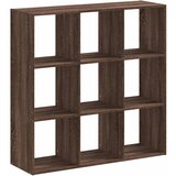 Furnova Knjižna omara rjavi hrast 102x32x102 cm inženirski les, (21932552) | Shoptok.si
