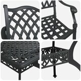  Set od 4 Crna Lijevani aluminij 6-sjedalni Višenamjenski | shoptok.hr