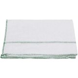 vidaXL Krpe za pod 50 kom bijele sa zelenim prugama 50 x 60 cm | shoptok.hr