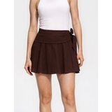 Reserved Mini suknja s vezicom - smeđi | shoptok.hr