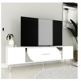 Hanah home tv polica Dekop2 white silver