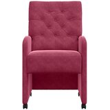  Blagovačke stolice s kotačima 2 pcs boja crnog vina Baršun | shoptok.hr