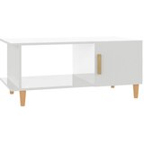 The Living Store Klubska mizica visok sijaj bela 90x50x40 cm inženirski les - Klubska Mizica, (21421440) | Shoptok.si