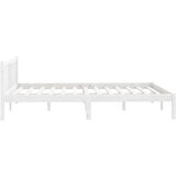  Okvir za krevet od masivne borovine bijeli 120 x 200 cm | shoptok.hr