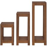  Stalak za biljke 3 kom. Prirodna 25 x 25 x 80 cm | shoptok.hr