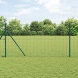 vidaXL Ograjni stebri 12 pcs Zelena 160 cm Jeklo s prašnim premazom | Shoptok.si