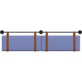  Držeće uzglavlje Zidne Traper plava 210 x 55 x 5 cm Antikni PU - Trapere plave boje 200 cm bez LED | shoptok.hr