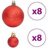  Božićne kuglice 100 kom zlatne i crvena boja vina 3/4/6 cm | shoptok.hr