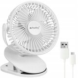 Bežična baterija. Ventilator od 1200 mAh s usb spojnicom bijele boje Cijene