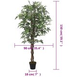  Umjetno stablo javora 504 lista 150 cm zeleno | shoptok.hr