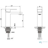 EYN Črna kopalniška armatura | Pipa BC1320 — 310 mm | Shoptok.si
