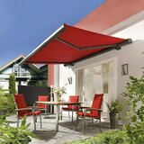 SUNFUN kazetna tenda (crvene boje, boja stalka: antracit metalik, širina: 3 m, izvlačenje: 2,5 m) + bauhaus jamstvo 5 godina | shoptok.hr