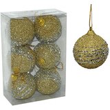  Ukrasi za jelku 6 cm zlatni - 6 komada | ePonuda.com
