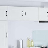 vidaXL Stenska kuhinjska omarica s polico 2 pcs Visok sijaj bela | Shoptok.si