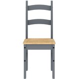  Blagovaonske stolice 2 kom sive 40x46x99 cm od masivne borovine | Eponuda.com