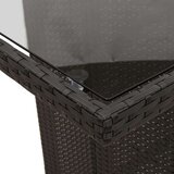 vidaXL 9-dijelni vrtni blagovaonski set s jastucima crni od poliratana | shoptok.hr