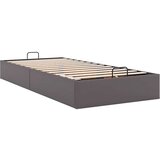 vidaXL Otomanski posteljni okvir brez vzmetnice siv 90x190 cm | Shoptok.si