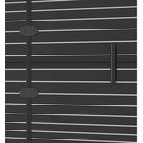 vidaXL Sklopiva pregrada za tuš ESG 100 x 140 cm crna | shoptok.hr