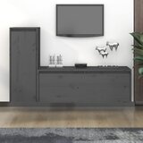 TV ormarići 2 kom sivi od masivne borovine | shoptok.hr