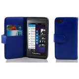 Cadorabo Ohišje, združljivo z Blackberry Z10 v mornarsko modra - Zaščitni ovitek iz teksturiranega umetnega usnja in žep za kartice, (20562876) | Shoptok.si