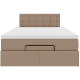 vidaXL Otomanski posteljni okvir z vzmetnico kapučino 120x190 cm, (21610067) | Shoptok.si
