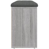  Klupa za cipele siva boja hrasta 102x32x50 cm konstruirano drvo | shoptok.hr
