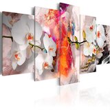  Slika - Colorful background and orchids 100x50 Cijene