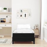  s opruga kutije s madracem Crna 100 x 200 cm tkanina | shoptok.hr