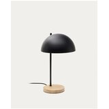 Kave Home Črna/v naravni barvi namizna svetilka s kovinskim senčilom (višina 48,5 cm) Catlar – | Shoptok.si