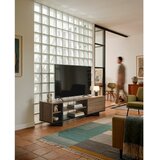 Marckeric Crna/u prirodnoj boji TV komoda u dekoru hrasta 160x44x36 cm Cequoia – | shoptok.hr
