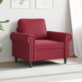  Fotelja crvena boja vina 60 cm od umjetne kože | shoptok.hr