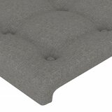 LED uzglavlje tamnosivo 83x16x78/88 cm od tkanine | shoptok.hr